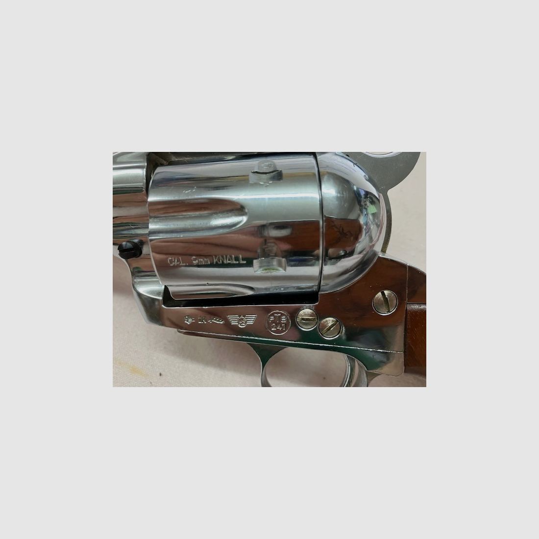 Texas Scout Frontier 9mm K, PTB Nr. 241 - Gunfighter Ausführung (kurze Ausführung) von H. Schmidt UNBENUTZT - TOP -