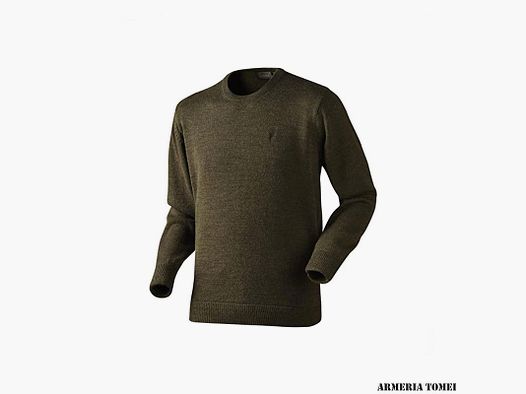 SEELAND – PULLOVER READING ROUND NECK FAUN BROWN MELANGE
