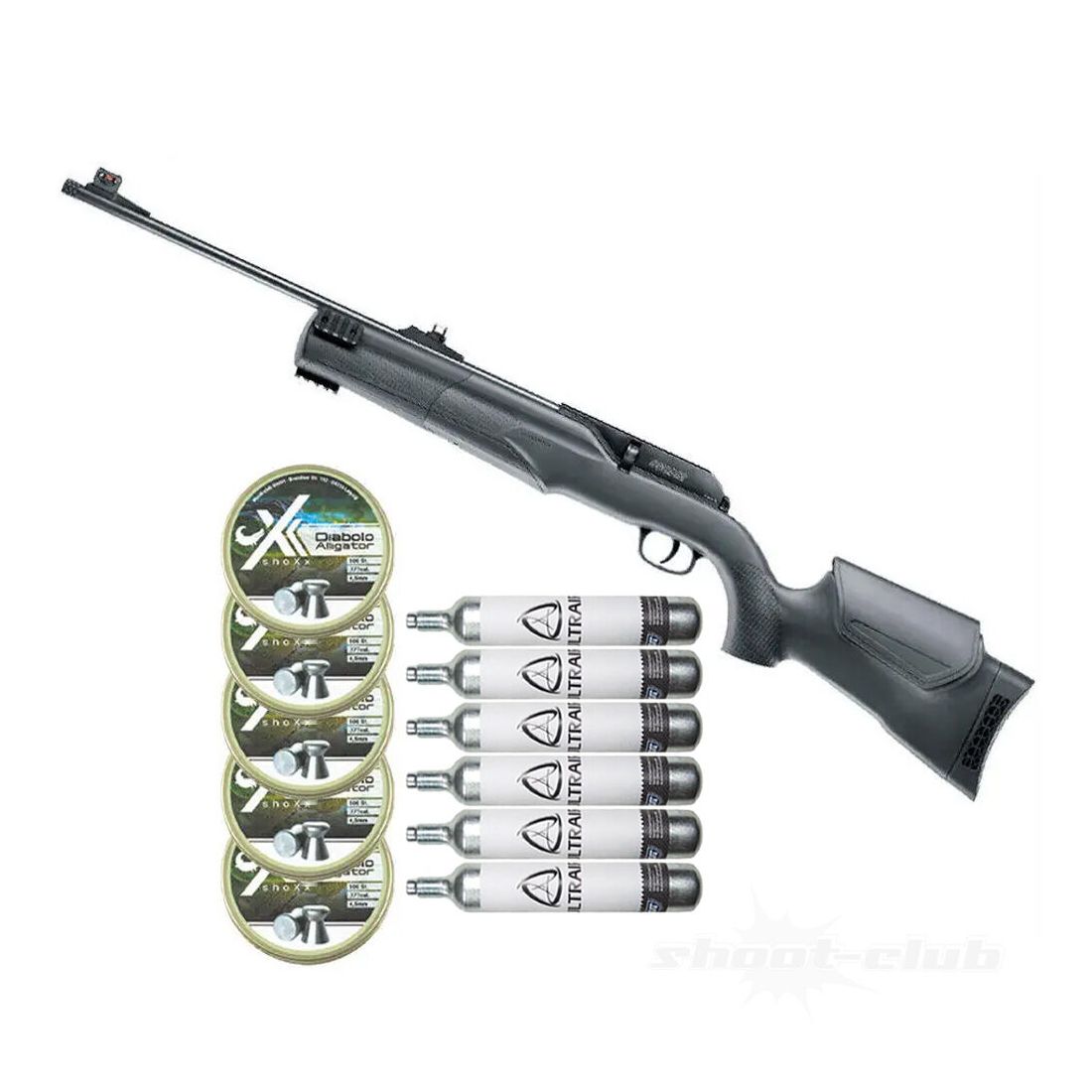 Umarex 850 M2 CO2 Gewehr Kaliber 4,5mm - Diabolo + CO2 Kapsel Set