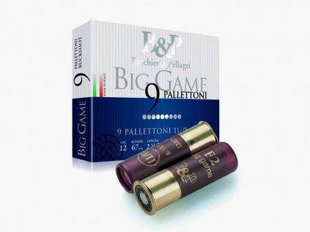 BASCHIERI & P BIG GAME 9 Schrotpatronen Kal.12 Fiber 11/0
