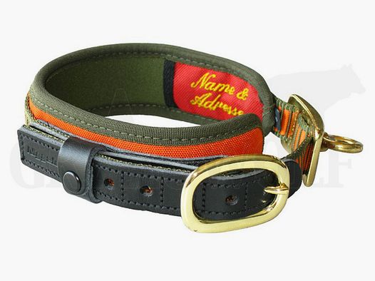 Collar para Perro Niggeloh De Luxe XS 30 - 40 cm oliva naranja