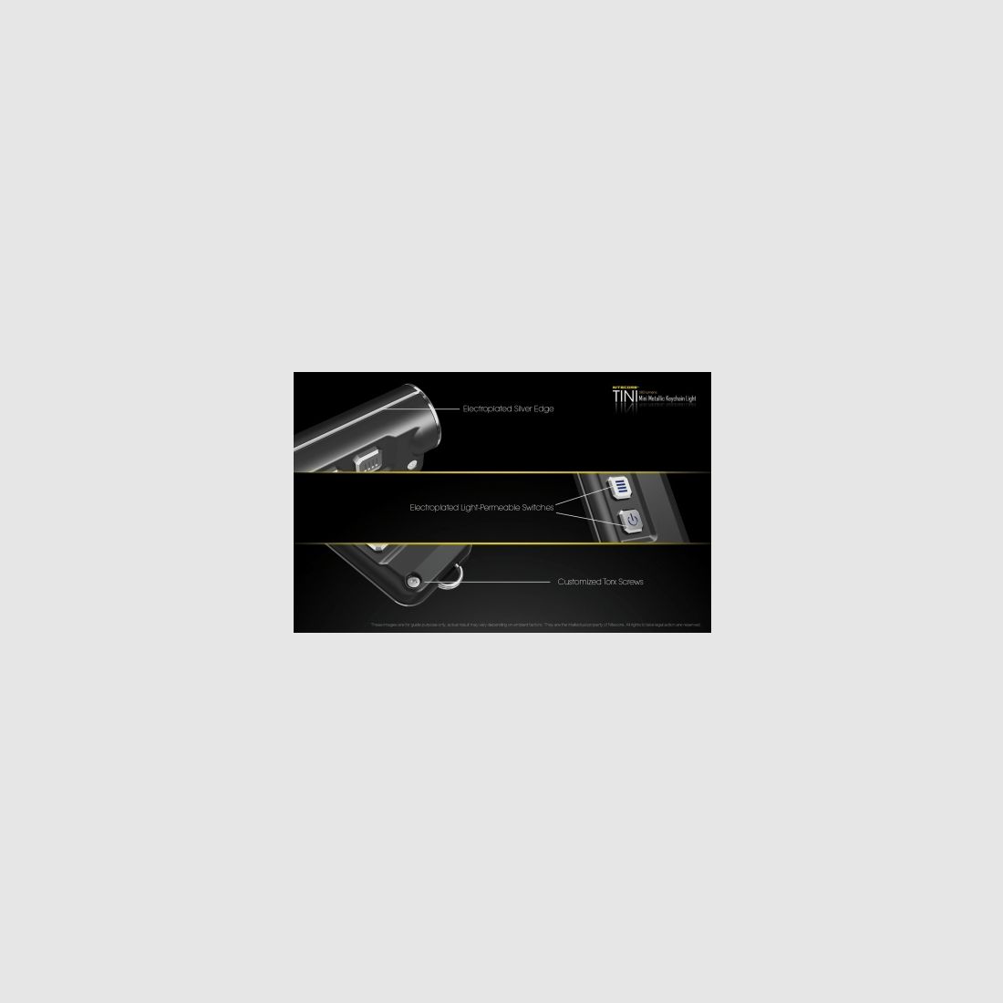Linterna Nitecore TINI, plateada, 380 lúmenes, imagen 4 de 20