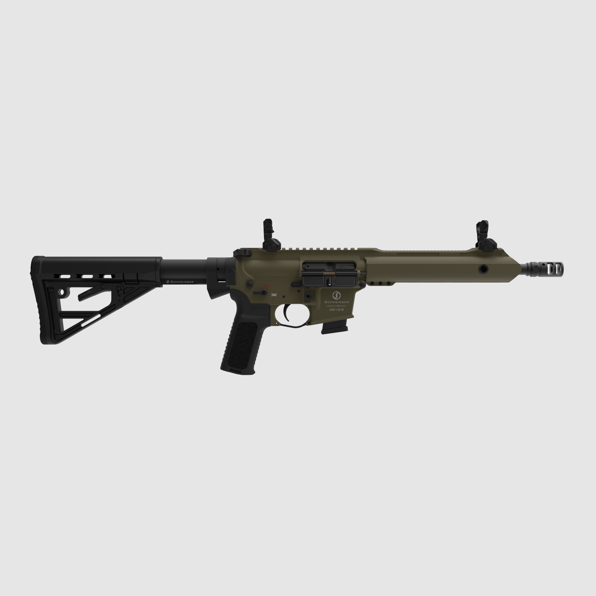 SCHMEISSER AR15-9 SPORT S – CERAKOTE OD GREEN / 9x19 / 10,5" | 267mm