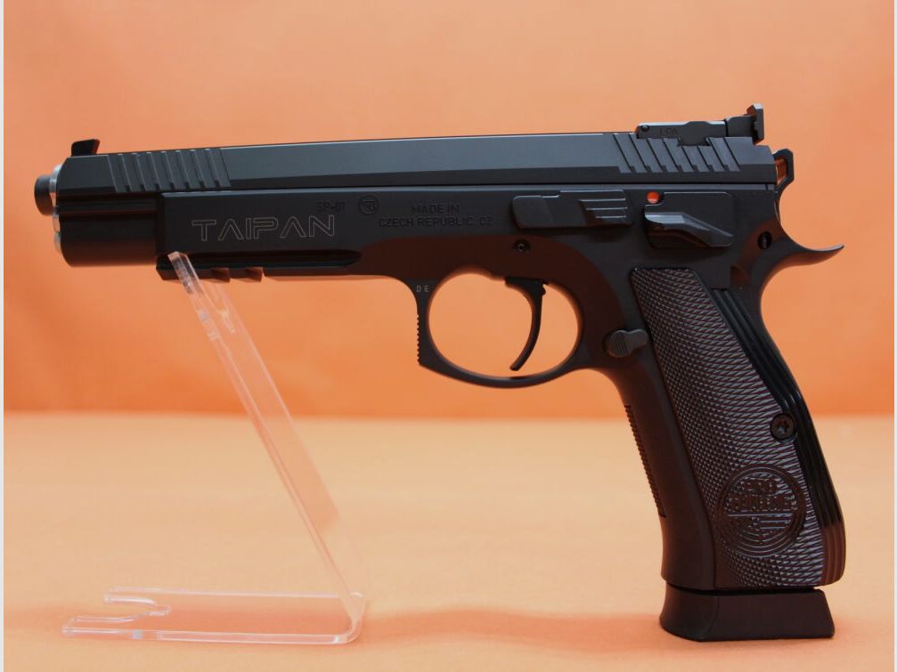 CZUB Frankonia Ha.Pistola 9mmLuger Frankonia CZ75 Taipan Black Pro Tuning 6"/152mm Canne/Visiera sportiva (9mmPara)