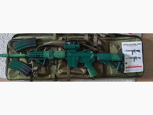 Airsoft met veel accessoires