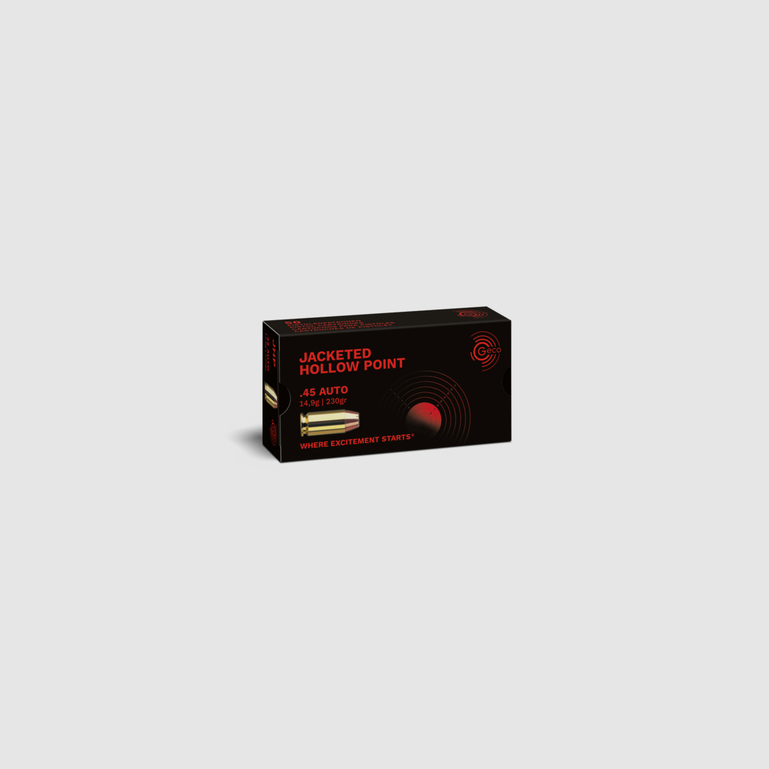 Geco .45 AUTO JHP – Hohlspitz 14,9g 230gr
