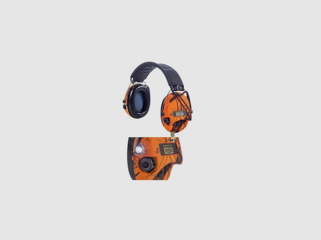 MSA CUFFIE SUPREME PRO X LED ORANGE, immagine 1 di 3