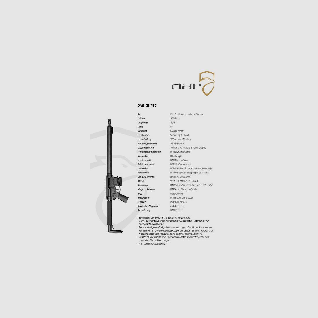 DAR-15 IPSC | AR15 – 16,75″, Bild 2 von 12