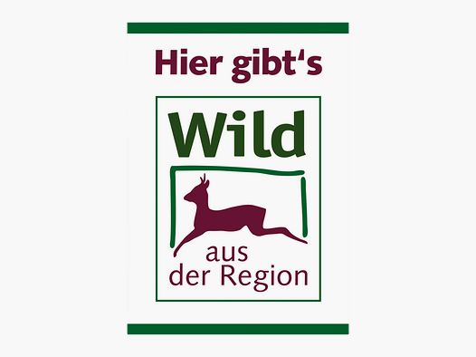 Tür-Aufkleber "Wild aus der Region" DIN A5 außen