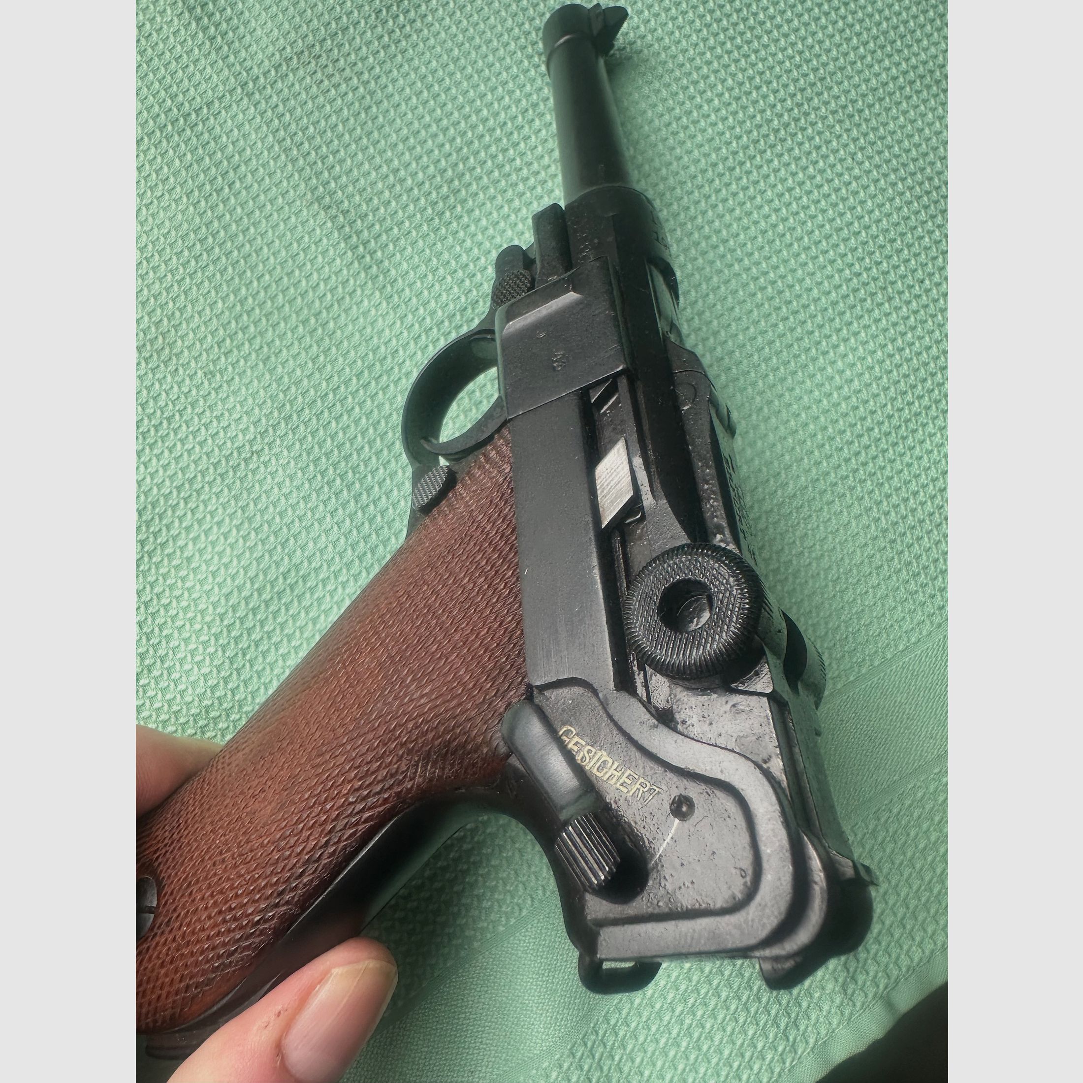 Pistole DWM 08 Erfurt Nummerngleich 2643