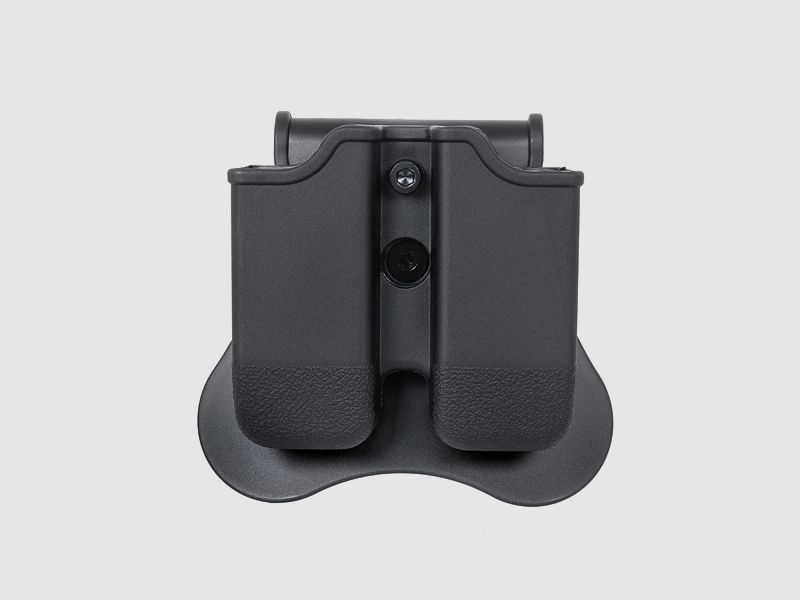 G17/G19/ACP Airsoft Double Mag Pouch Series - Black [Amomax]