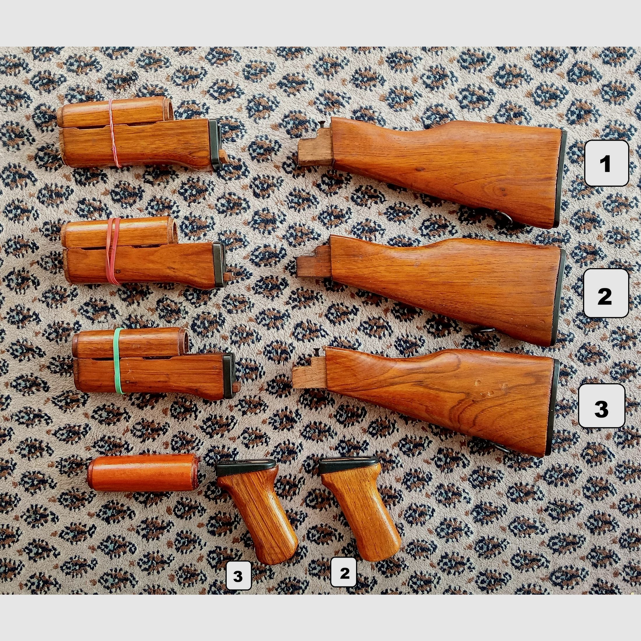 Prezzo VB Set di calci in legno "Chu-Wood" di tipo cinese-56 / Sino AK47 // Norinco SDM Polytech