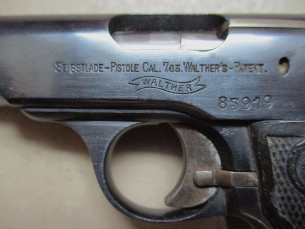 Pistole Walther Mod. 4 IV Militärabnahme Lizenzfertigung J. Meffert	 4