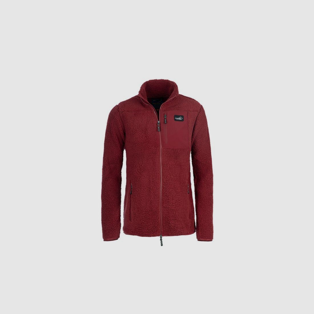 Arrak Sherpa Fleecejacke Damen Dunkelrot - 3XL