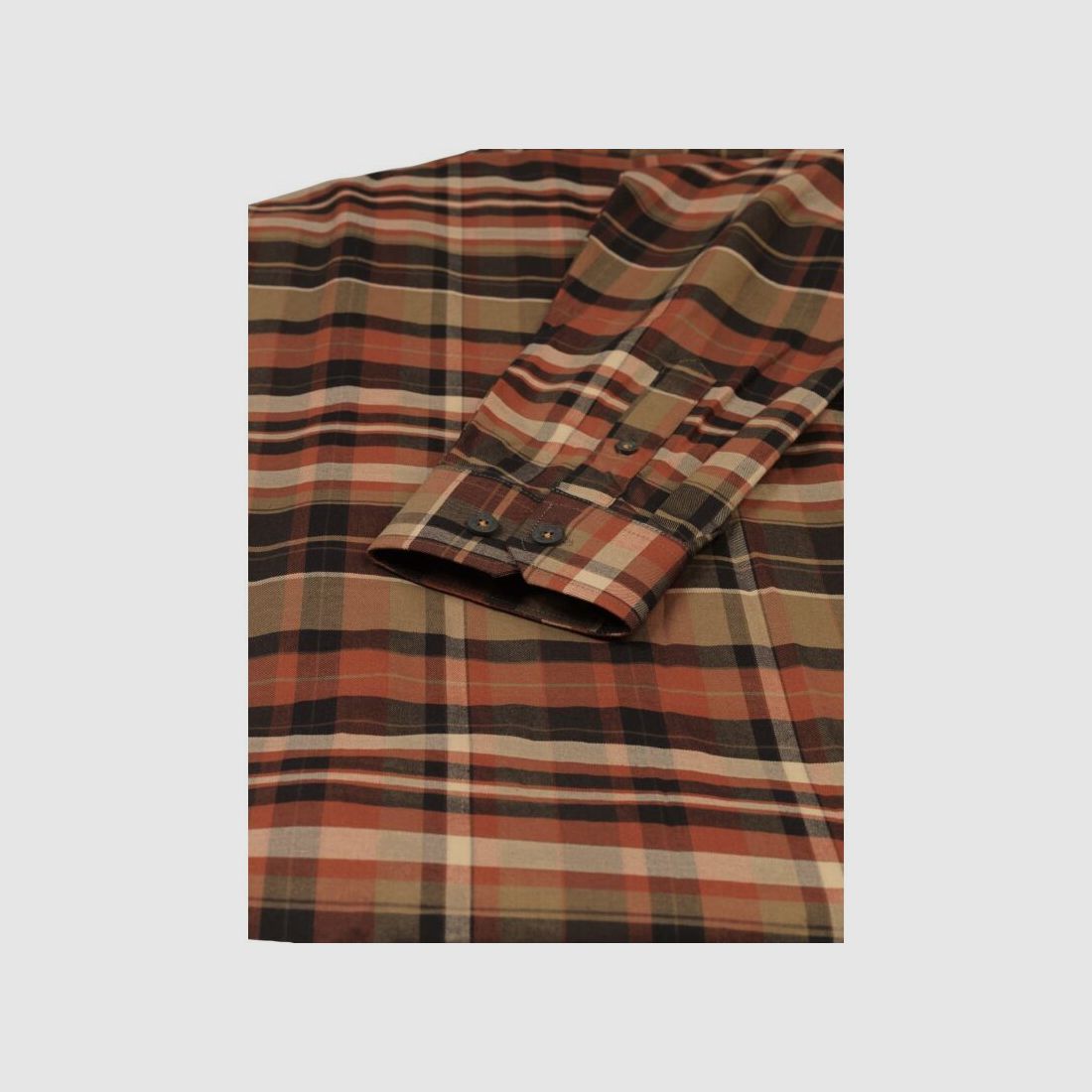 Härkila Newton Hemd Dark burnt orange check