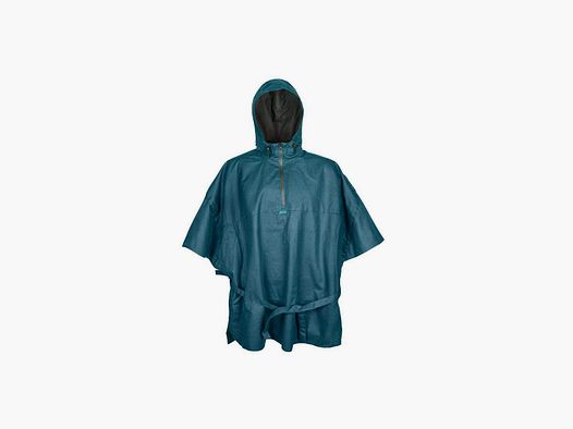 STEINKAUZ Cape de pluie "Wassermann" en Waxcotton, Petrol