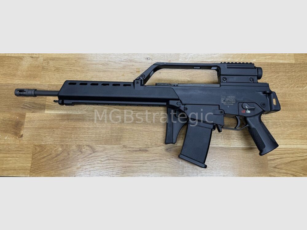 Heckler & Koch HK243 S SAR - Color negro - ¡El G36 civil aprobado deportivamente! Color negro / con correa de transporte G36 original 3x y riel Picatinny