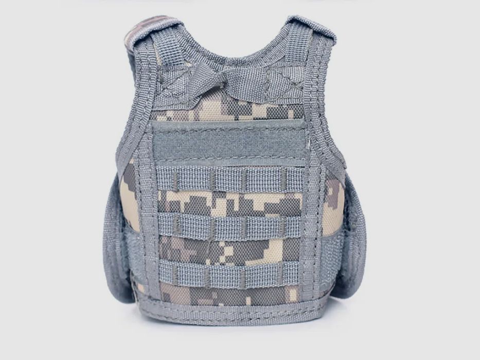 Mini protective vest for beer bottle / wine bottle / thermos bottle - Digital-ACU