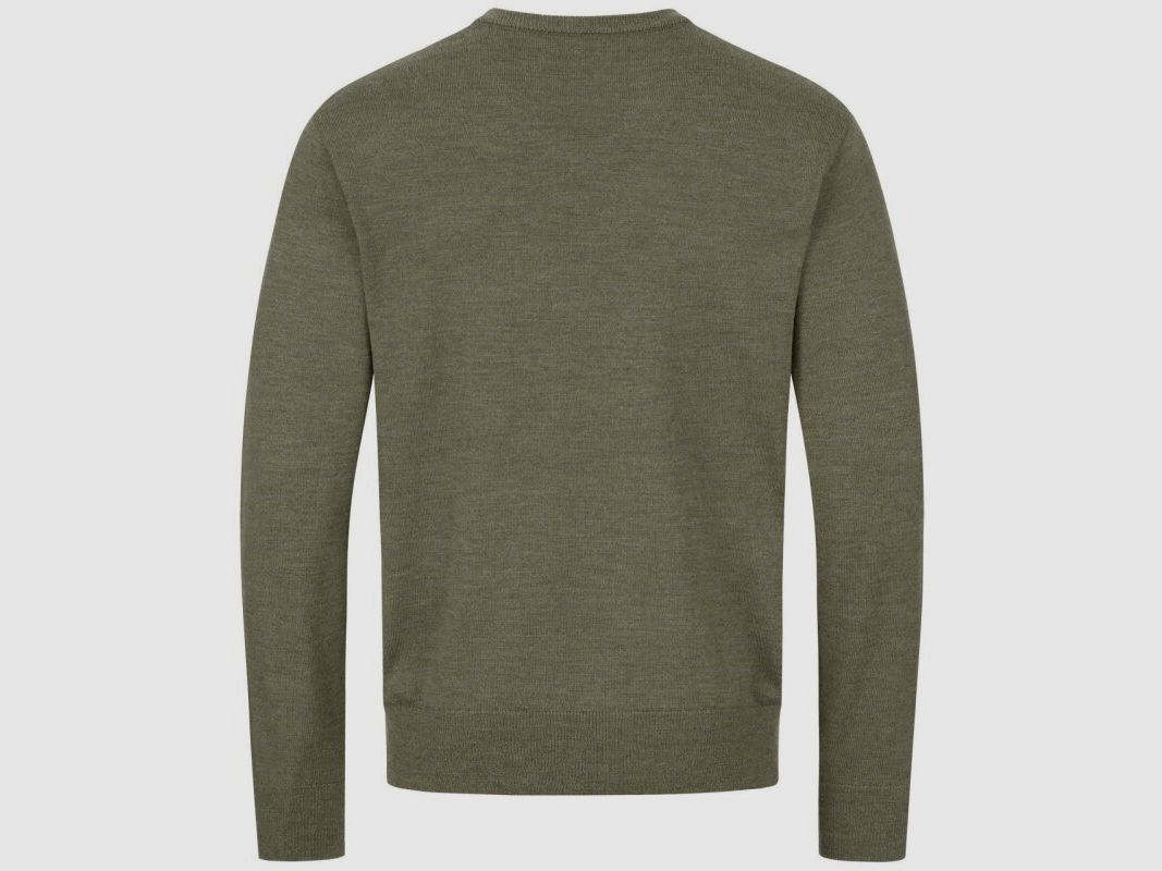 Blaser Męski Sweter Merino V-Neck ciemno oliwkowy M