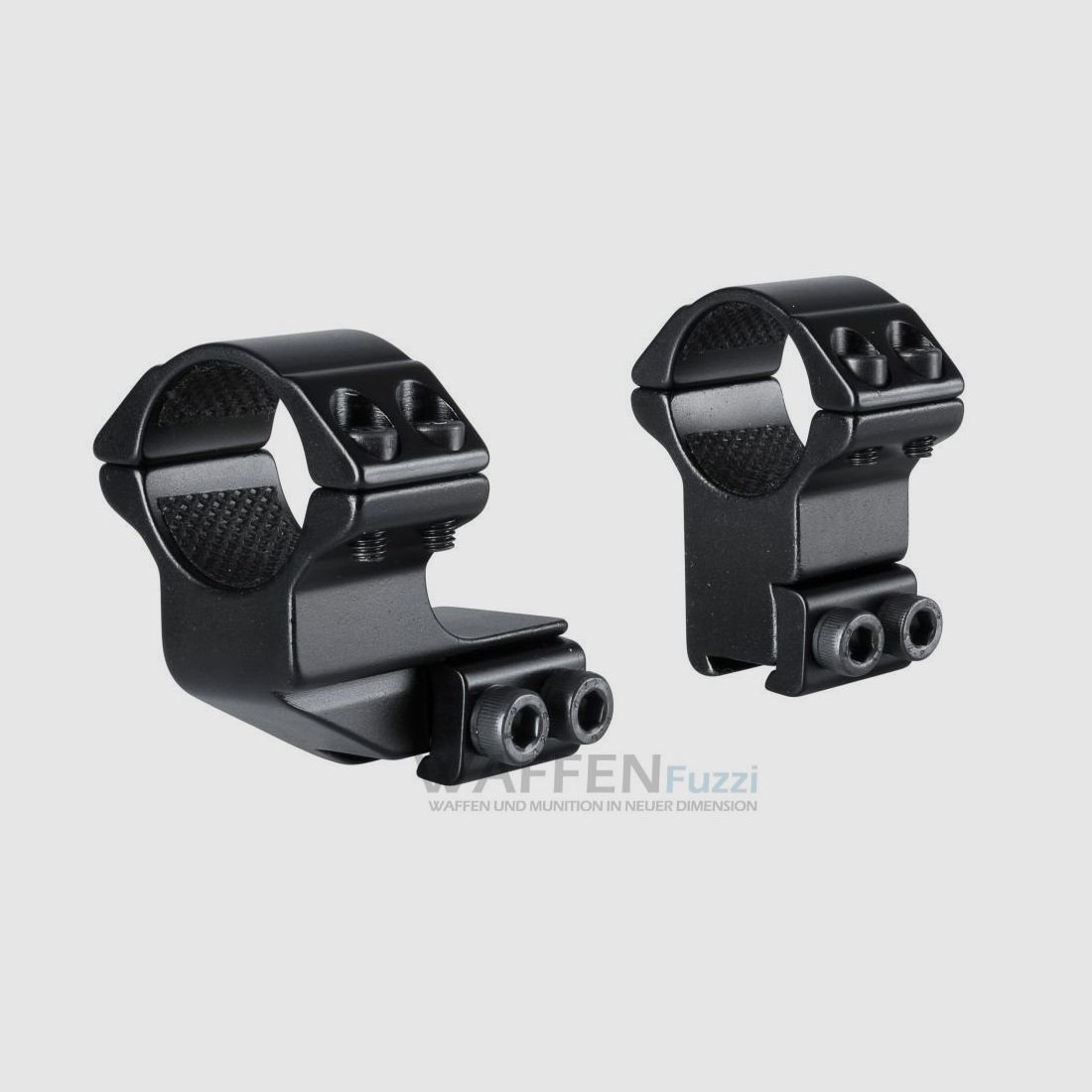 Montaż 1" na szynę pryzmatyczną 11mm wysoka wysokość siodła średnica pierścienia 1 cal