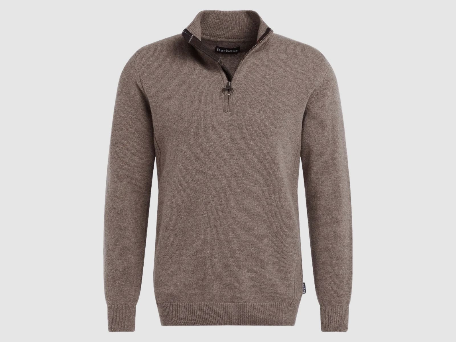 BARBOUR Holden Half Zip Sweater Military Marl