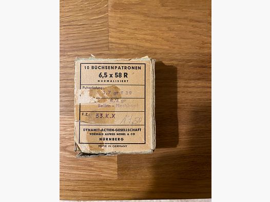 6,5x58R RWS Munition