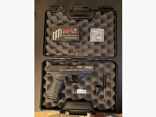 Walther P99 9mm P.A.K. mit Munition (Pfeffer & Knall)