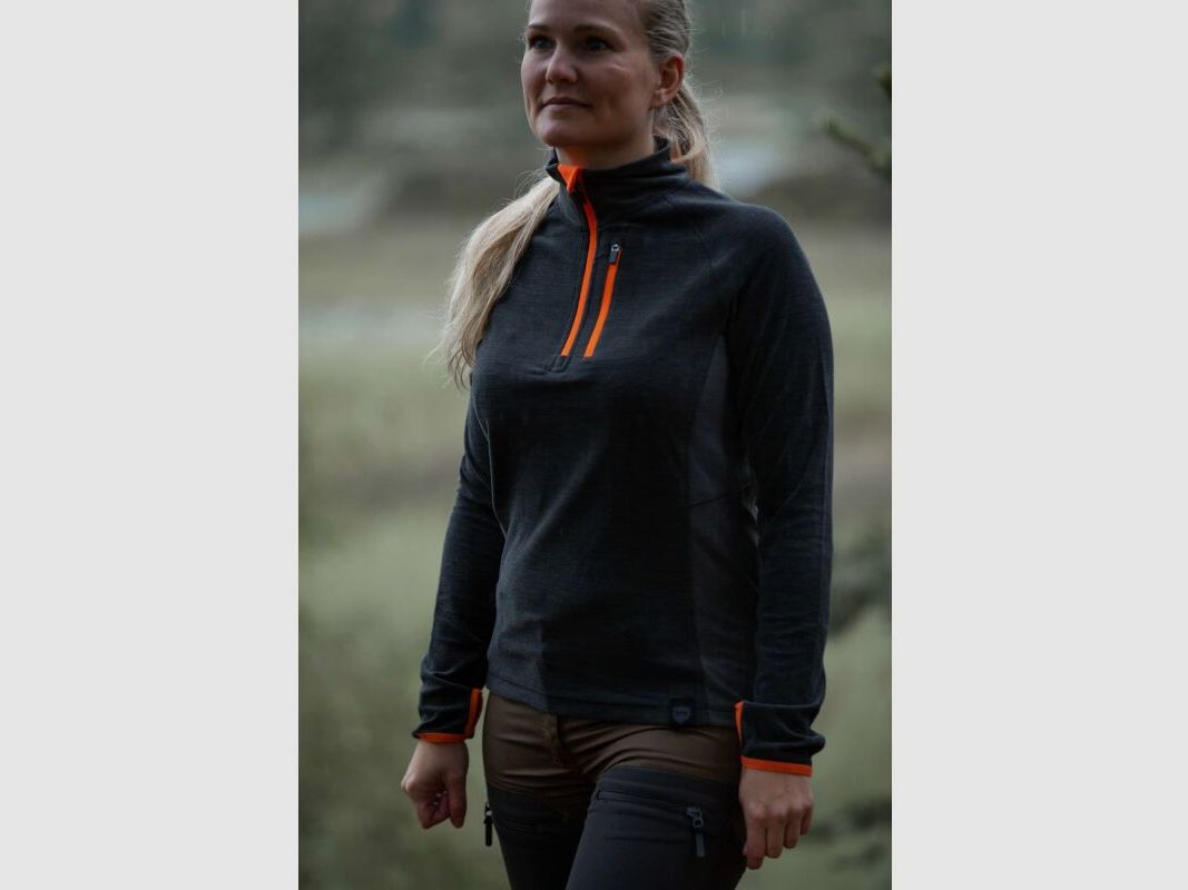 Northern Hunting Damen Funktionsunterwäsche Langarmshirt Revna Anthrazit