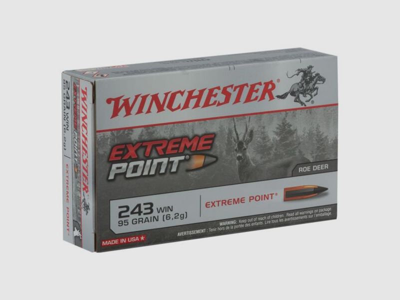 Winchester Extreme Point Hunting Cartridges Caliber 243WIN, image 3 of 6