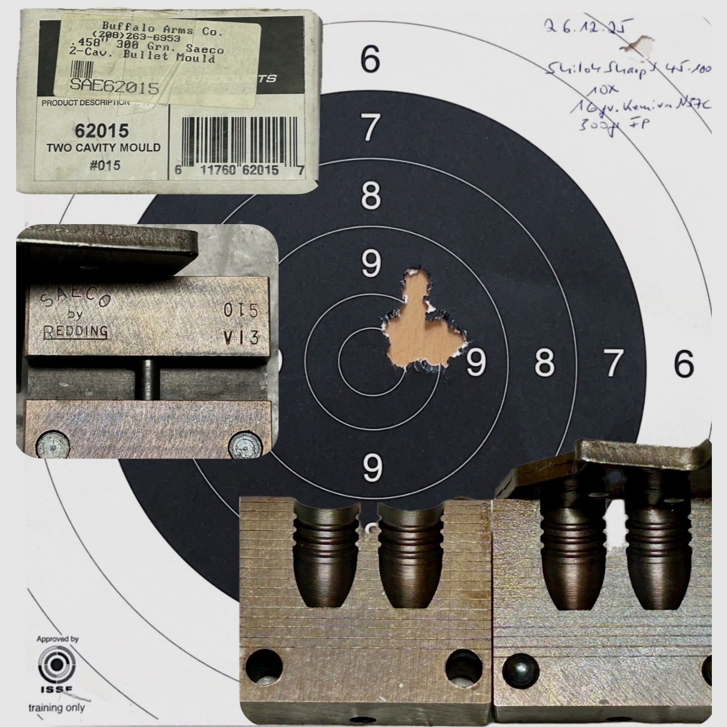 Saeco Doppelkokille voor 45-70, enz. 300 Grain 