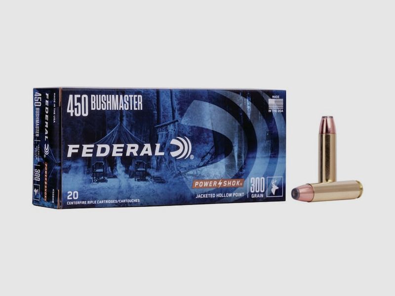 Federal Power-Shok .450 Bushmaster 300GR SP 20 Patronen