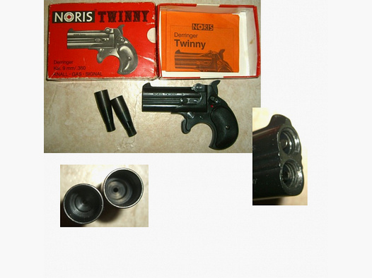 Derringer - Röhm Noris Twinny PTB 550 schwarzer Griff !!