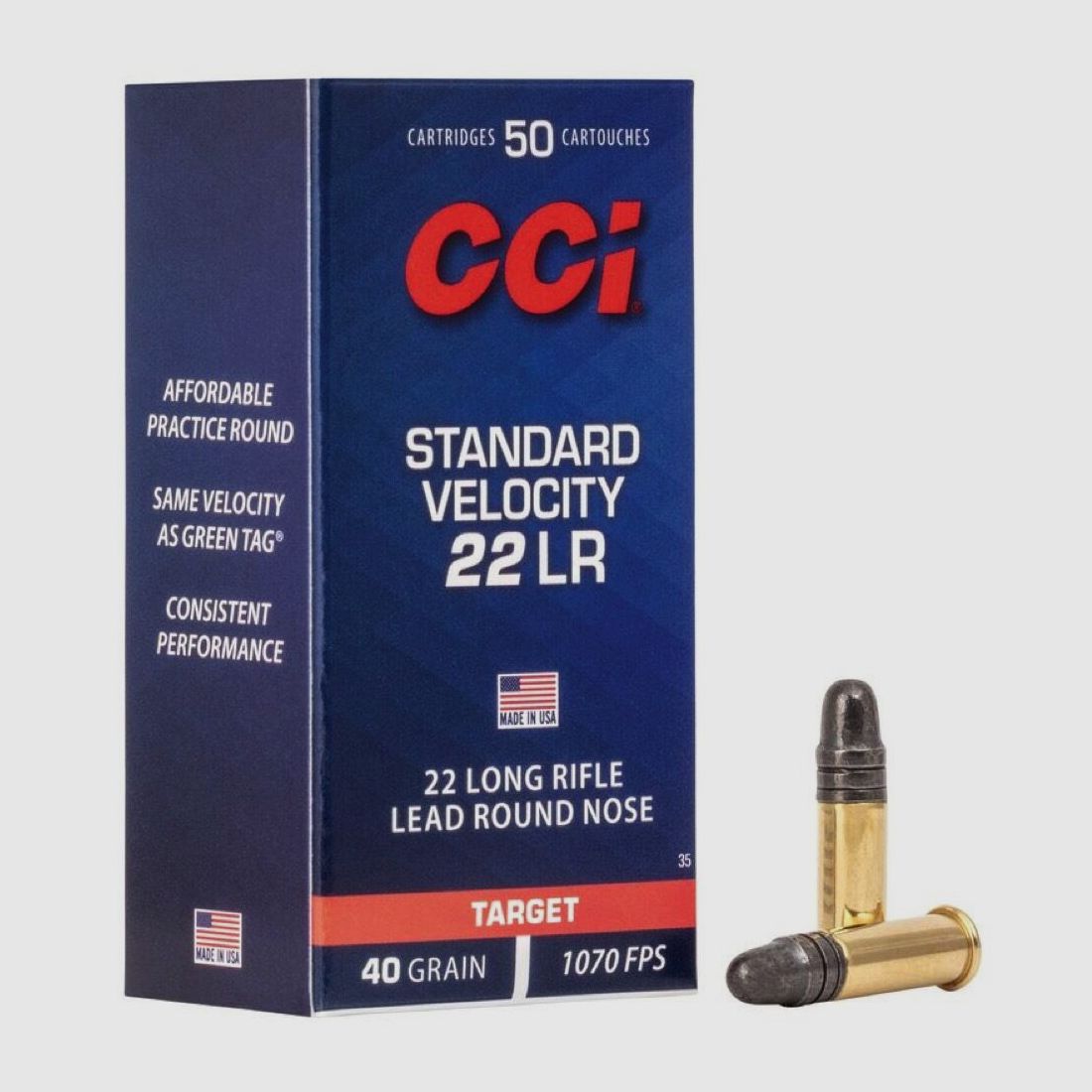 CCI Standard LRN 40grs 500pcs .22lr, image 1 sur 5