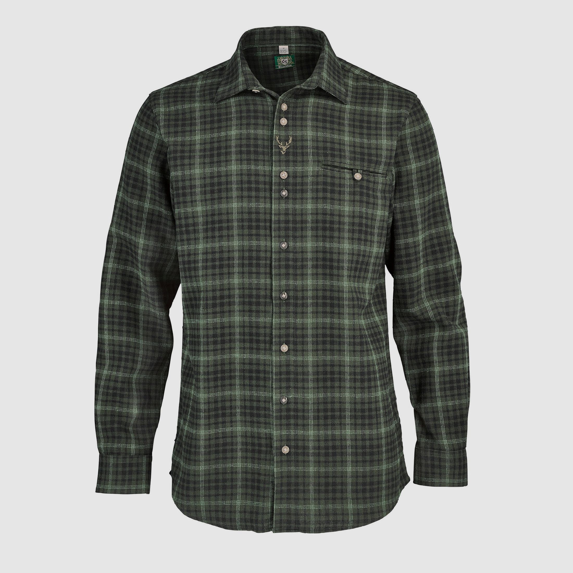 OS-Trachten Langarmhemd Flanell