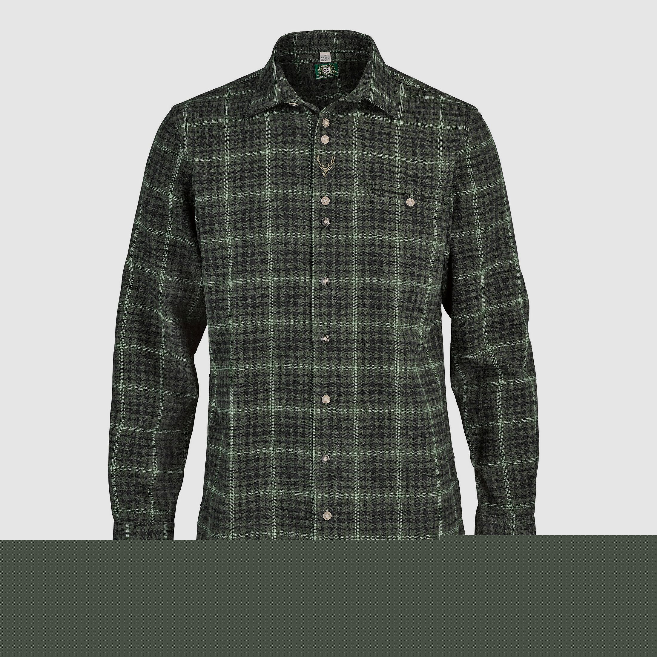OS-Trachten Langarmhemd Flanell