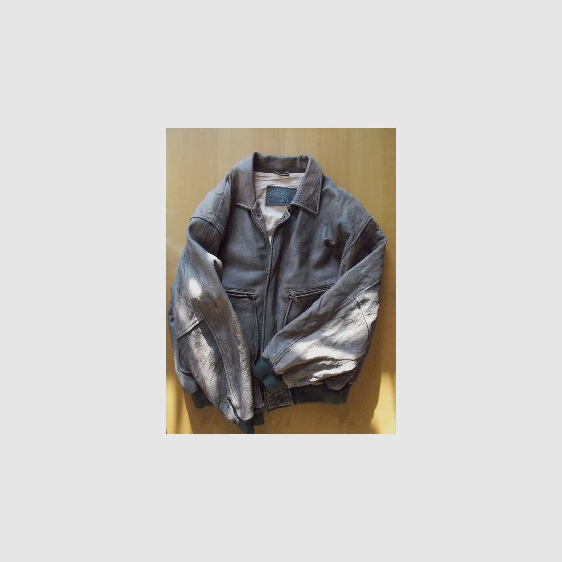 Herrenlederjacke, braun, Gr. L, gebaucht!