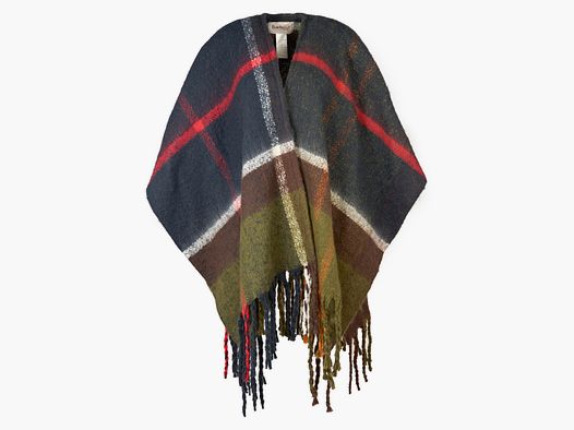 BARBOUR Isla Boucle Serape Cape Oliv