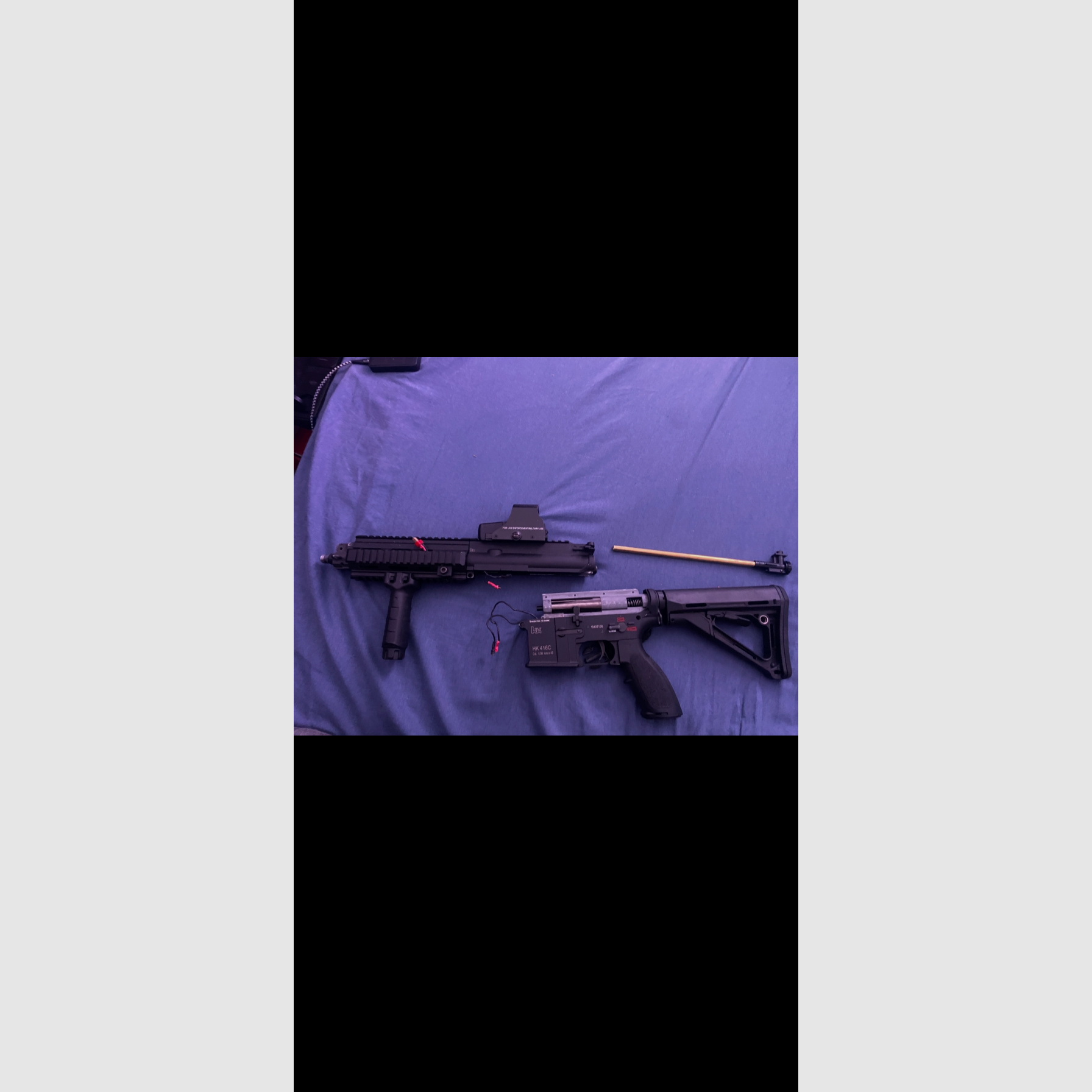 HK416C Airsoft inkl. Schalldämpfer & 2 Magazine