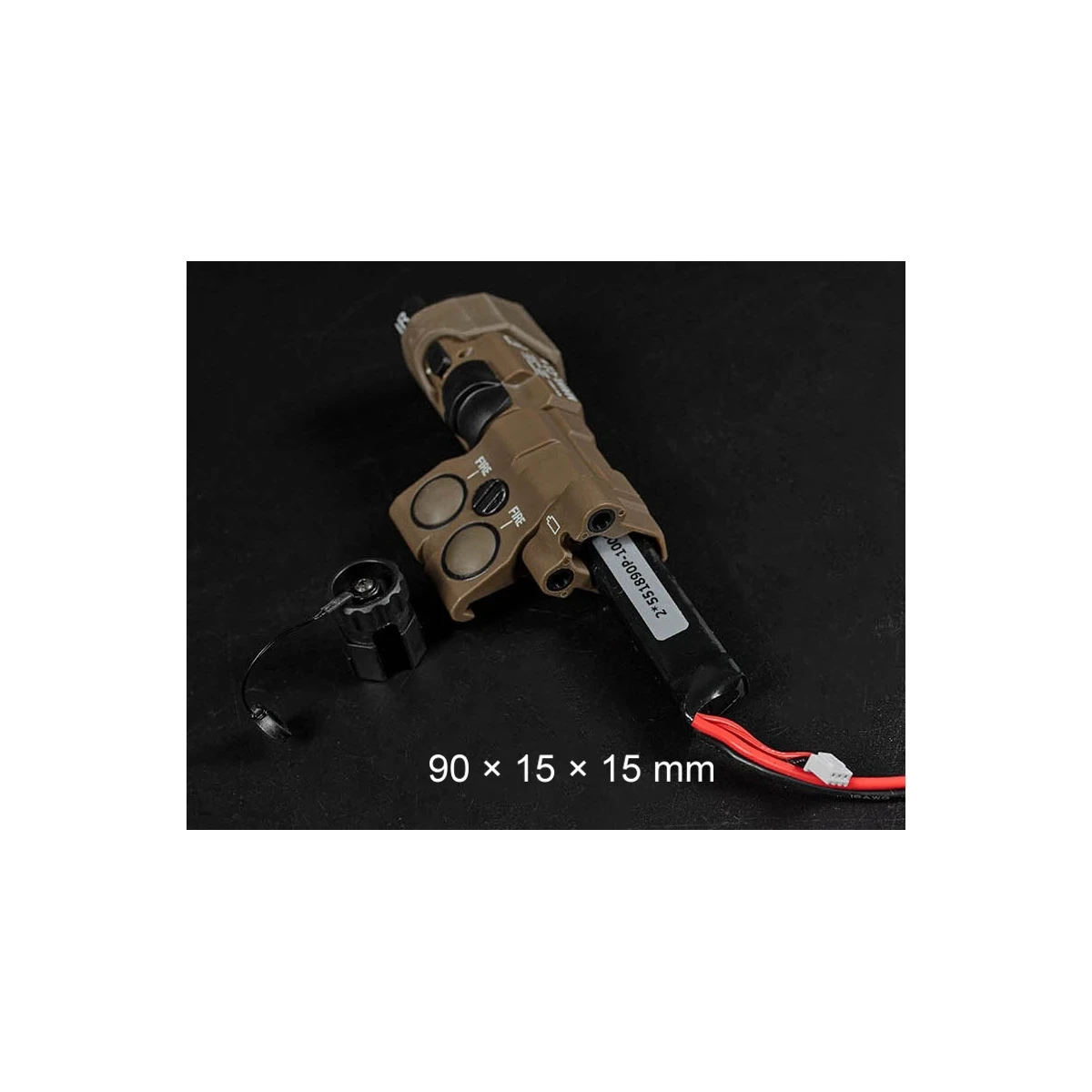 Airsoft MAWL-C1 Battery Box Dummy Laser Design for 20mm RIS Rails | WoSport, image 2 of 6