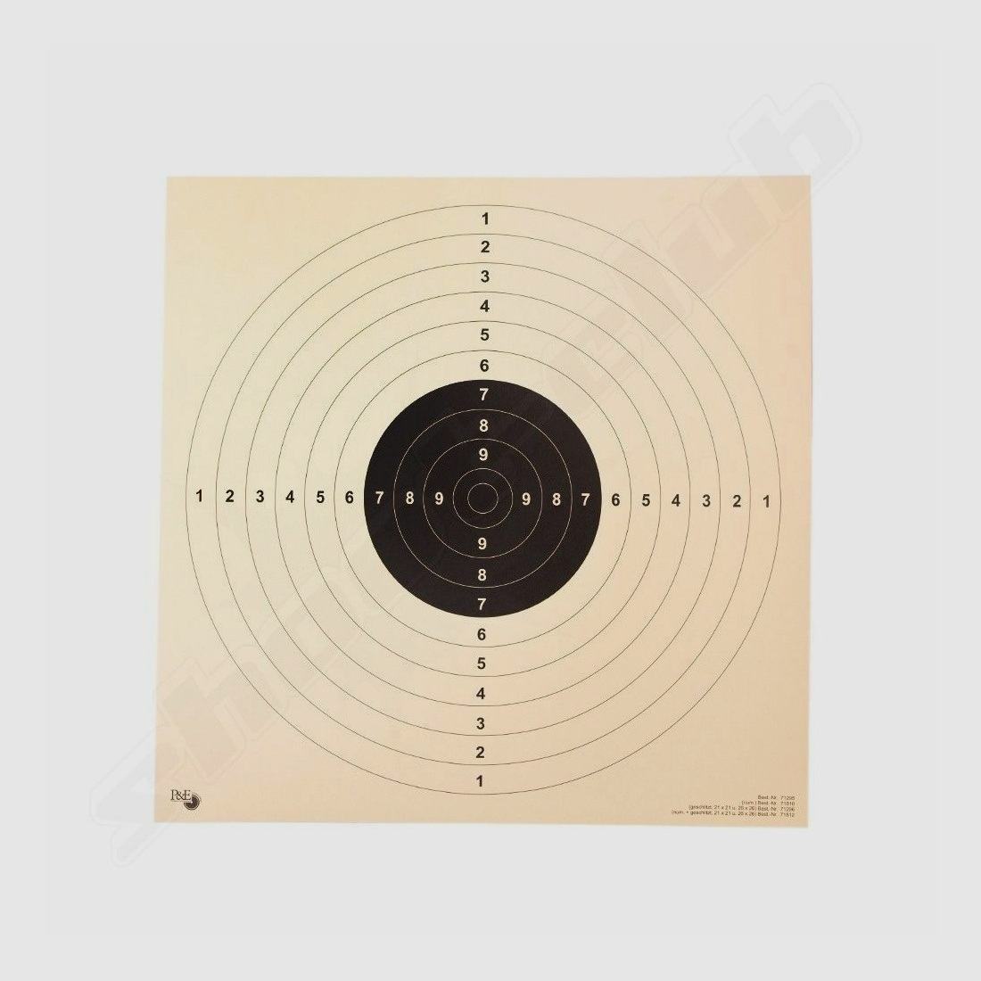 Pinnecke e Engelhardt 25 bersagli ISSF BDS DSB DSU BDMP VdRBw - 25/50/100m