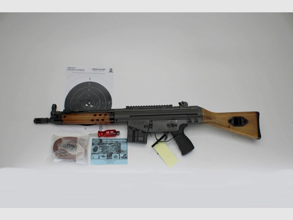 SL Büchse SAR M 41, Nachsuche wie neu mit Zubehör .308Win