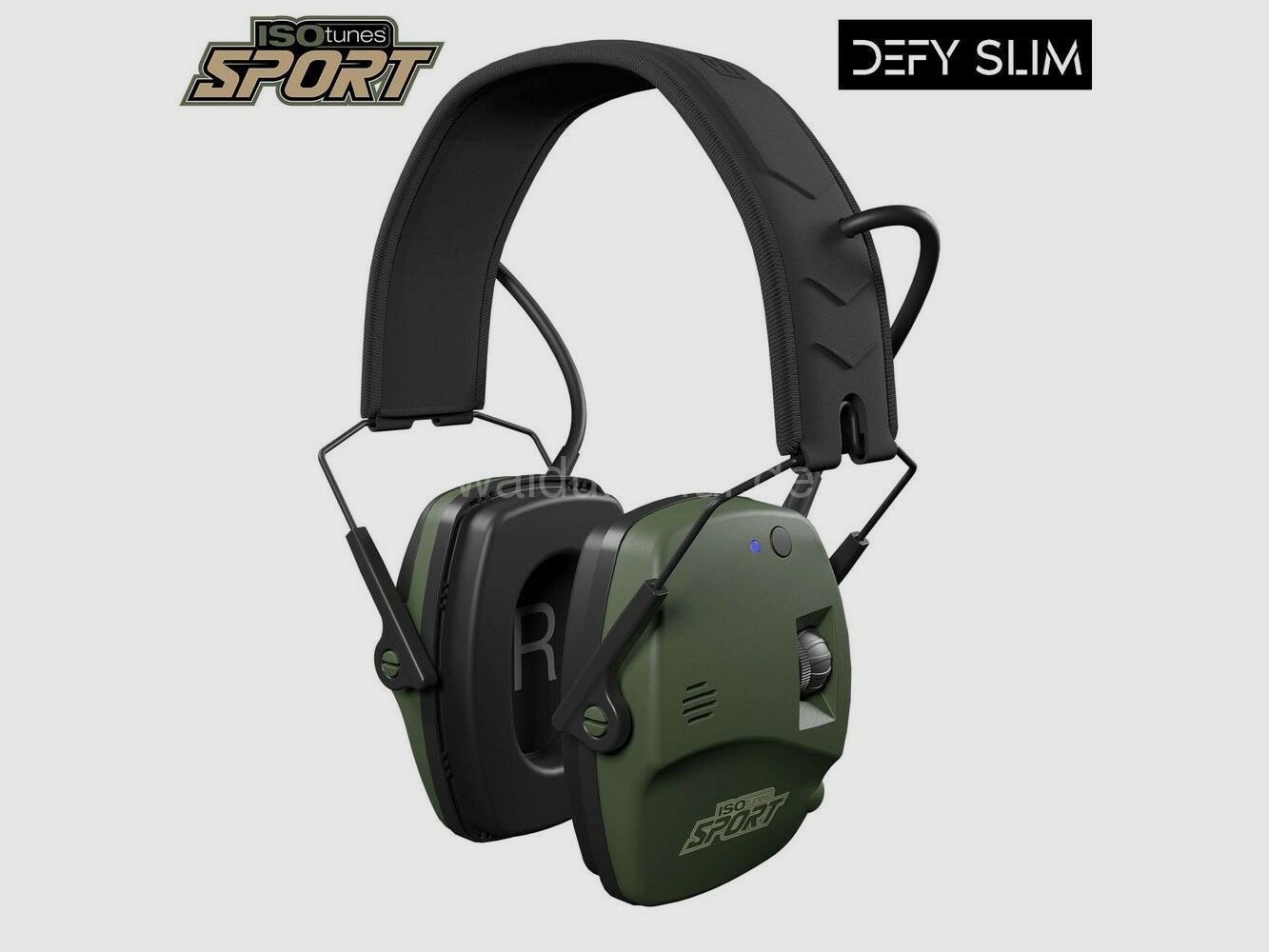 AKAH ISOTUNES Sport Defy Slim verde, con Bluetooth