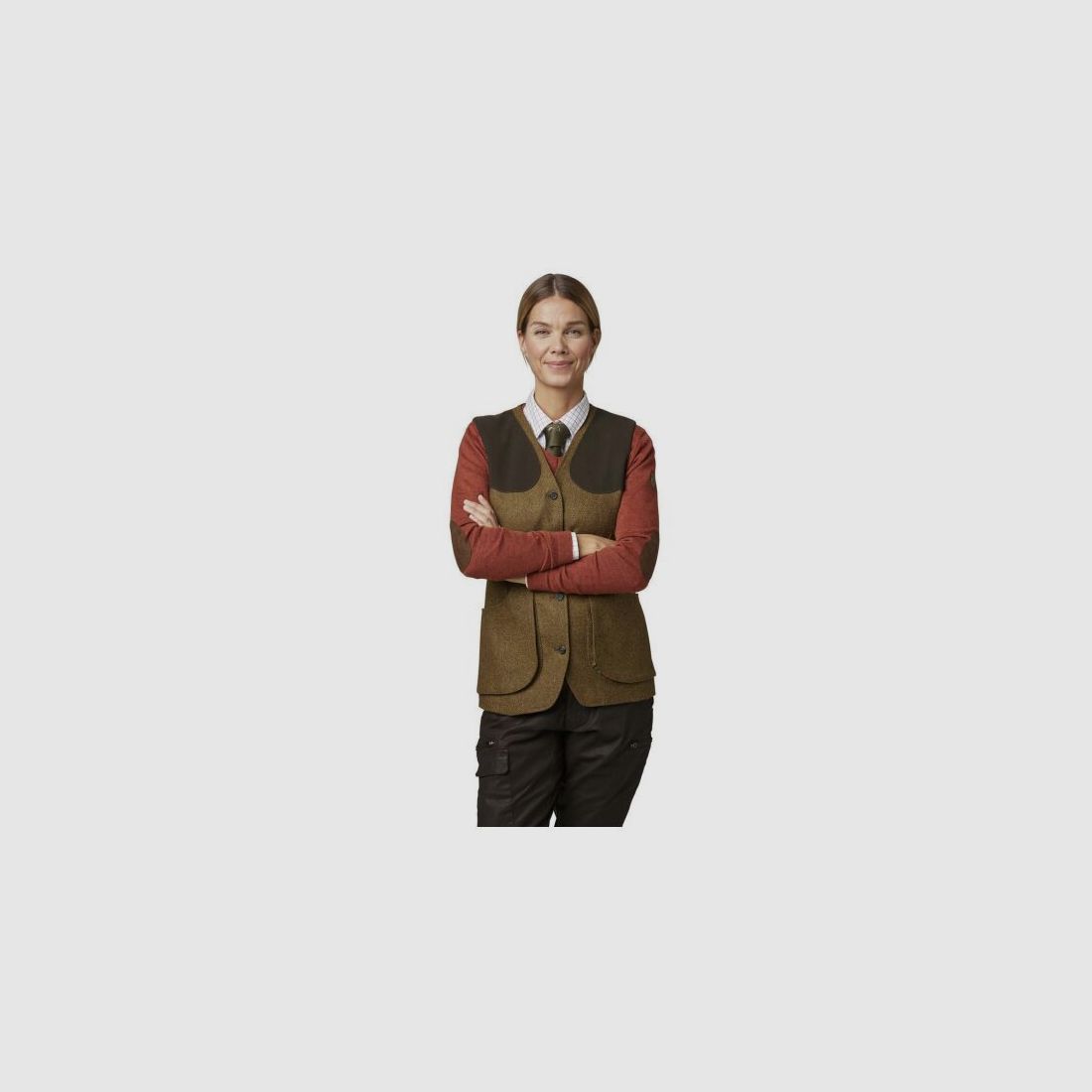 Chevalier Damen Tweed Schießweste Hawick Braun