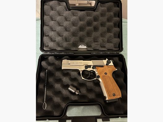 Walther P88 Nickel Manico in legno *Nuovo*