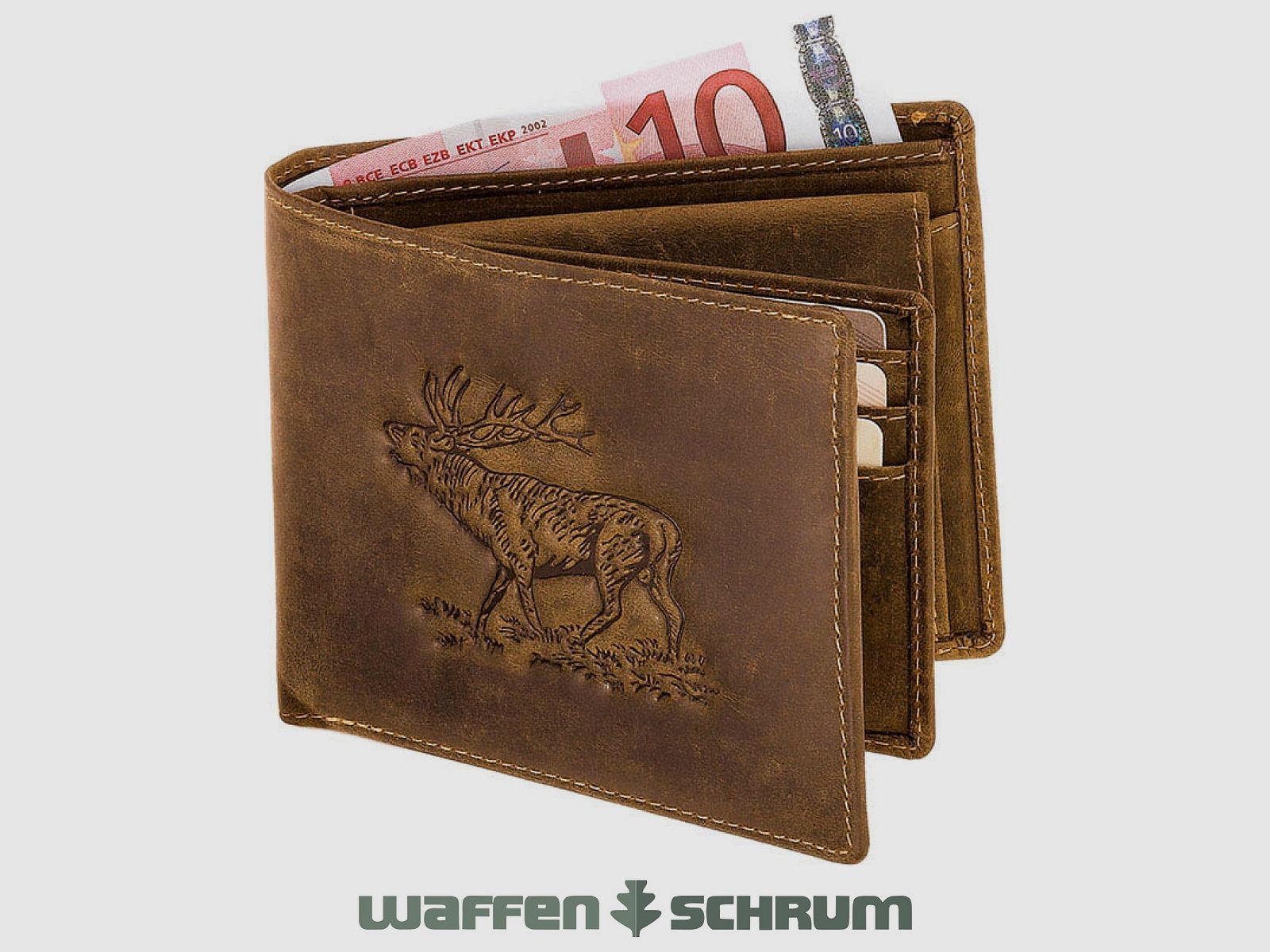 AKAH Geldbörse Hirsch Querformat