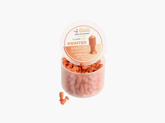 GESCHEITE DRUCKLUFTKUGELN – ELKO – SPITZ MATCH 3,8GR / 0,25g Kal. 4,5 (.177) 200 STK