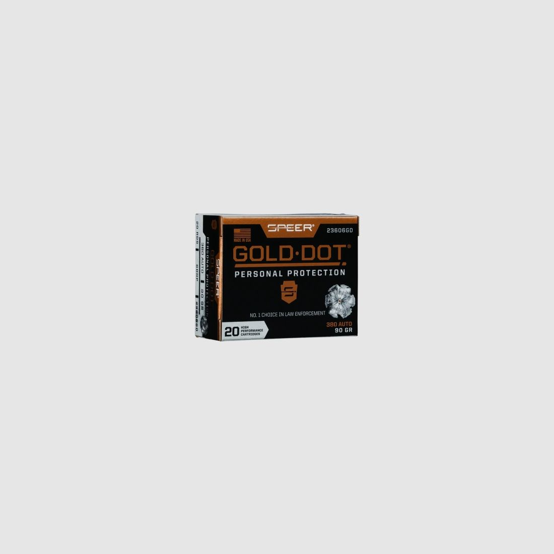 Speer Gold Dot Personal Protection .380 ACP 90GR GDHP 20 cartridges
