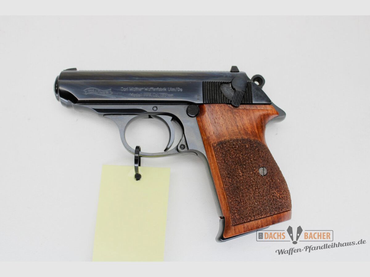 Pistole Walther PPK Kal. 7,65mmBrowning mit 2tem Magazin Schachtel Anschußbild