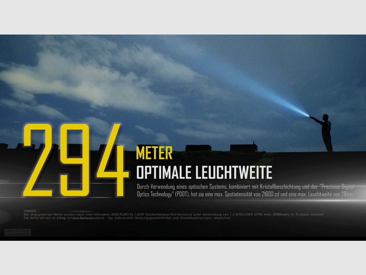 Nitecore MH10S Taschenlampe 1800 Lumen