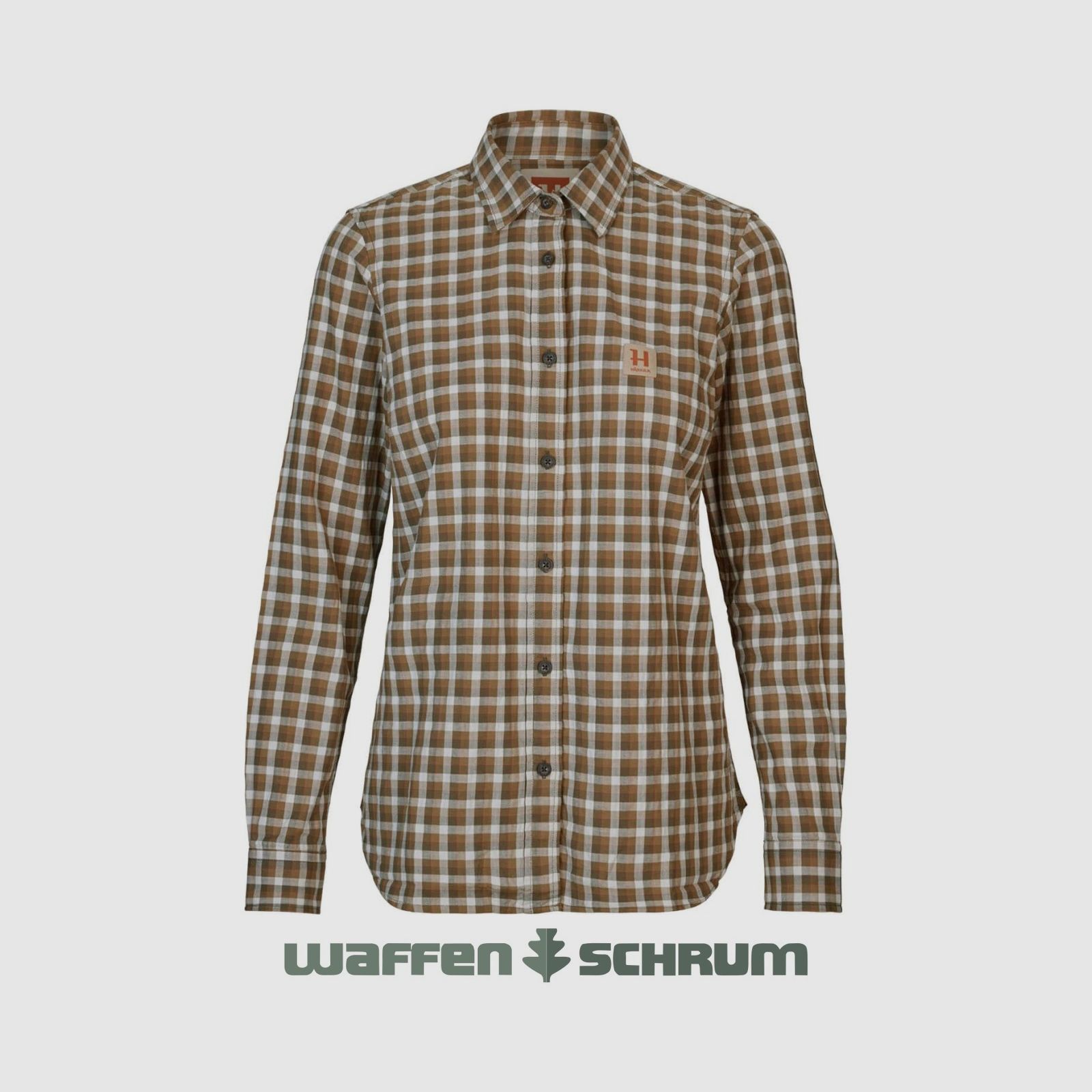 Härkila Bluse Fjell Dark Oliv Check